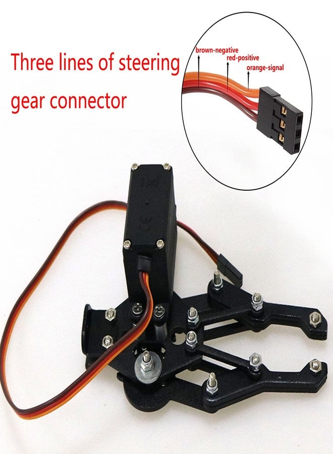 Swaytail Premium Metal Robot Mechanical Claw/Clamp Arm/Gripper with High Torque Servo, Robotics Part/Accessory Model for Arduino/Raspberry pi/Microbit to Clip/Carry, DIY AI ROS STEAM Education - Image 4